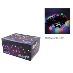 Guirlande Lumineuse 220v Composée de 20 lampes leds multicolores