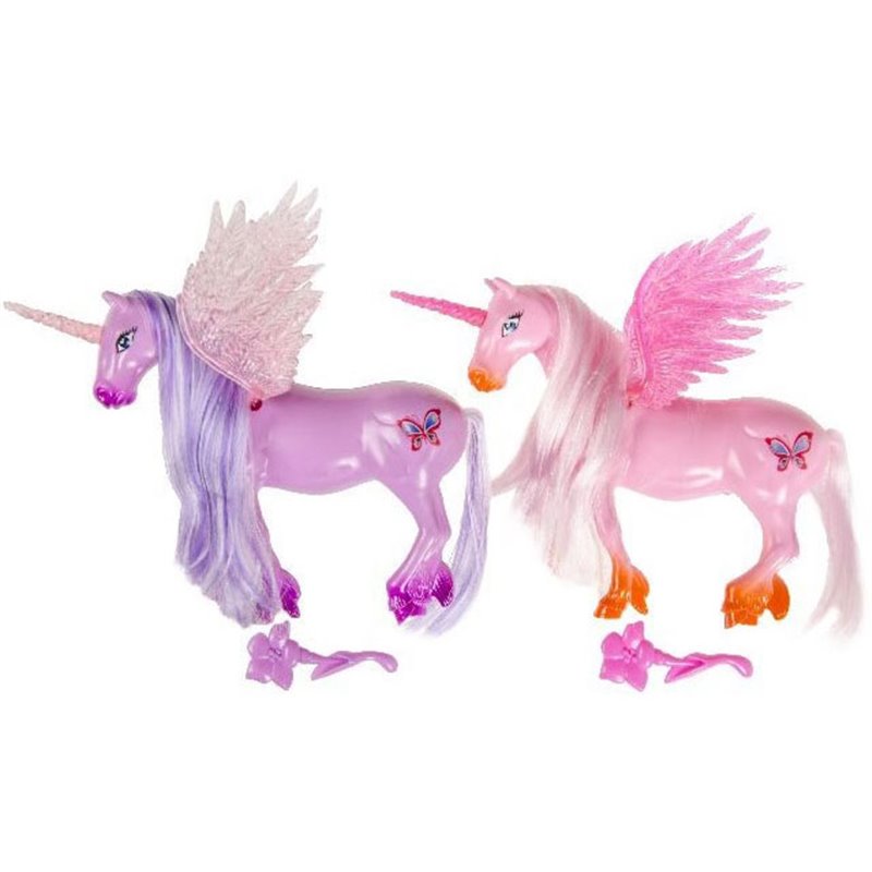 Grossiste jouet licorne pas cher, Figurine action Licorne ailée rose