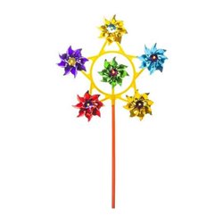 Hélice moulin à vent multicolore 51 cm