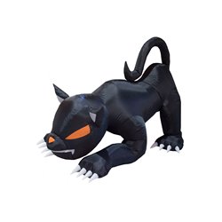 Chat Noir Lumineux Gonflable