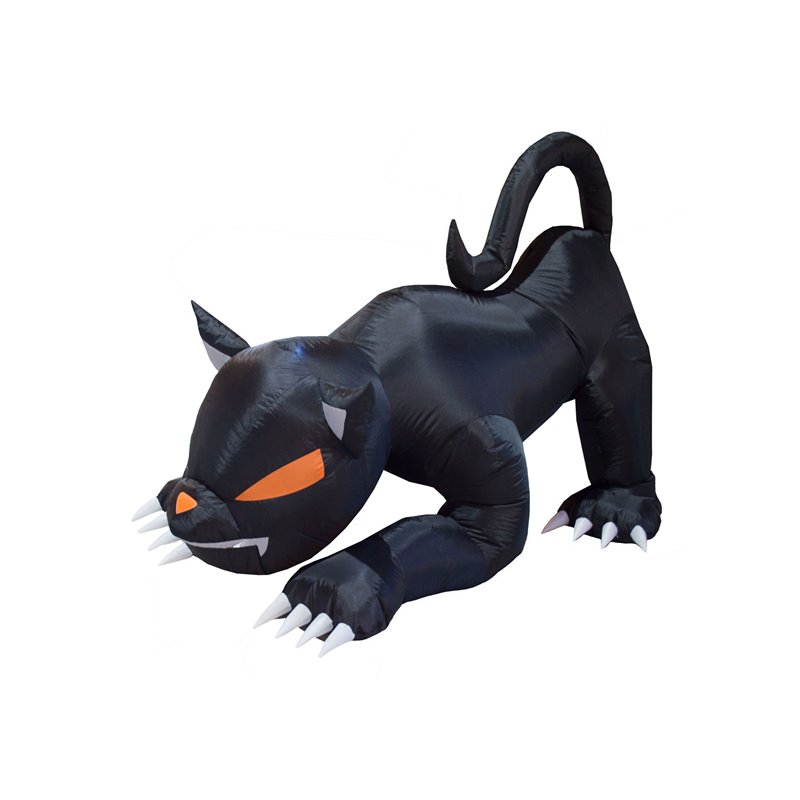 Chat Noir Lumineux Gonflable