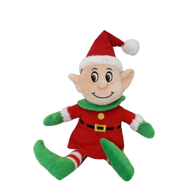 Peluche Lutin d'une taille de 30 cm avec bonnet de père noel