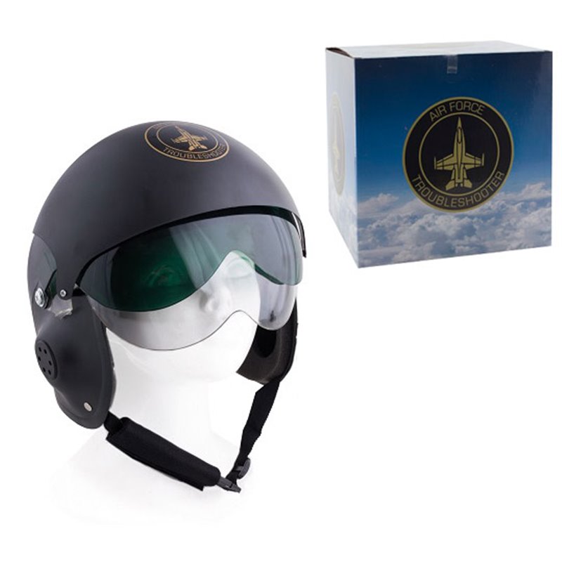 Casque de Pilote noir avec Visière