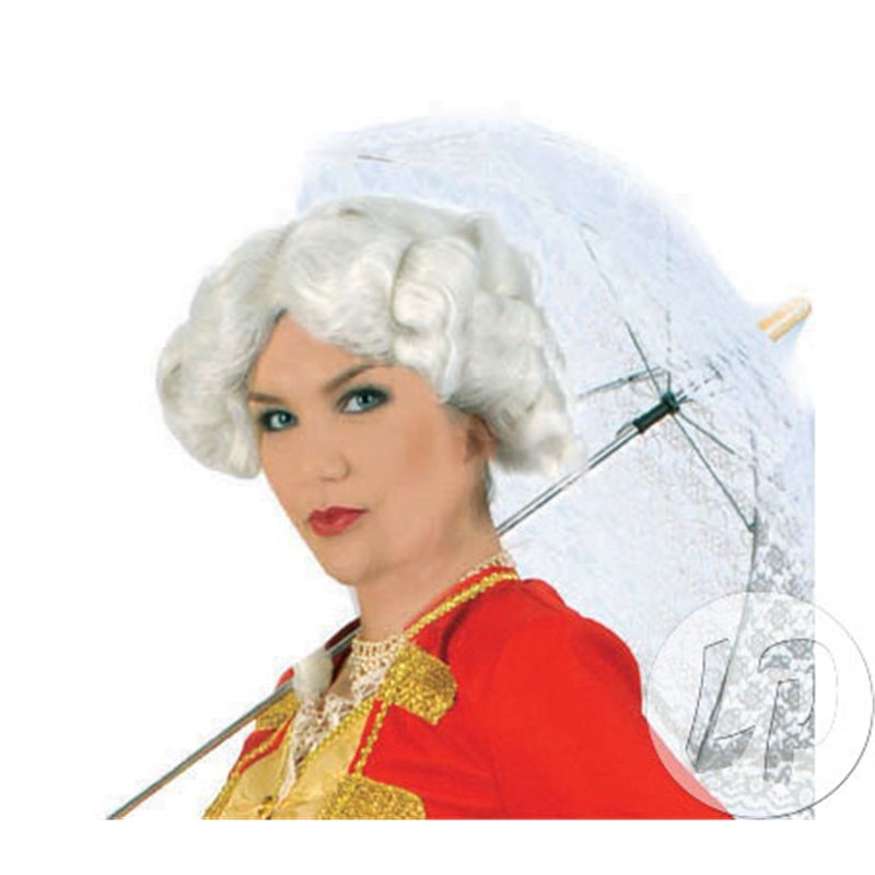 Perruque Rococo pour Femme Couleur Blanc