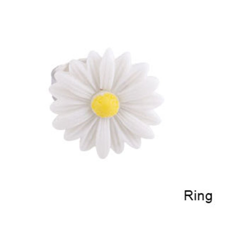 Bague Fleur Marguerite Ajustable