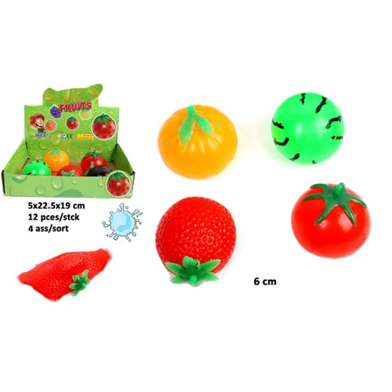 Balle Splash Fruits 6 cm