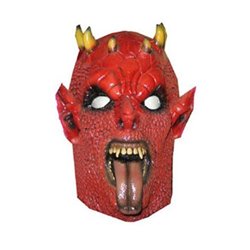 Masque de Démon Rouge en Latex