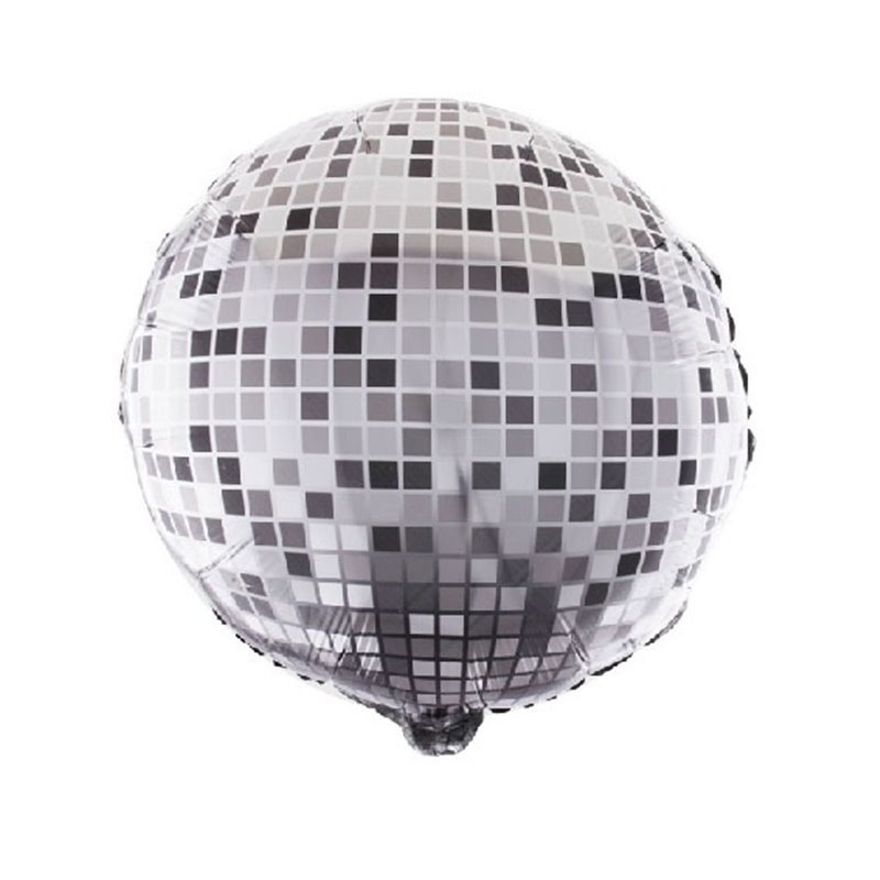 Ballon aluminium boule disco de couleur argent pour votre discothèque