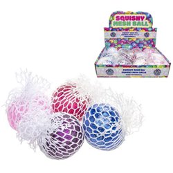 Balle Quetschball Squishy raisin mix couleur unie 6,5cm.