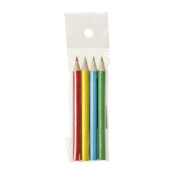 Lot de 4 crayons de couleurs 9cm