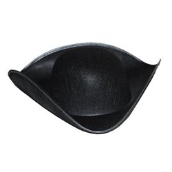 Chapeau de capitaine pirate noir