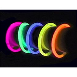 Lot de 100 Bracelets Fluorescents de Qualité Supérieure