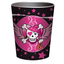 Lot de 8 Gobelets Motif "Pirate Rose"