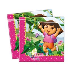 Lot de 20 Serviettes Dora en Papier