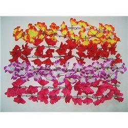 Guirlande avec 42 Grandes Fleurs d'Hibiscus
