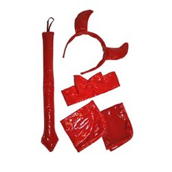 Accessoires déguisement diable en rouge