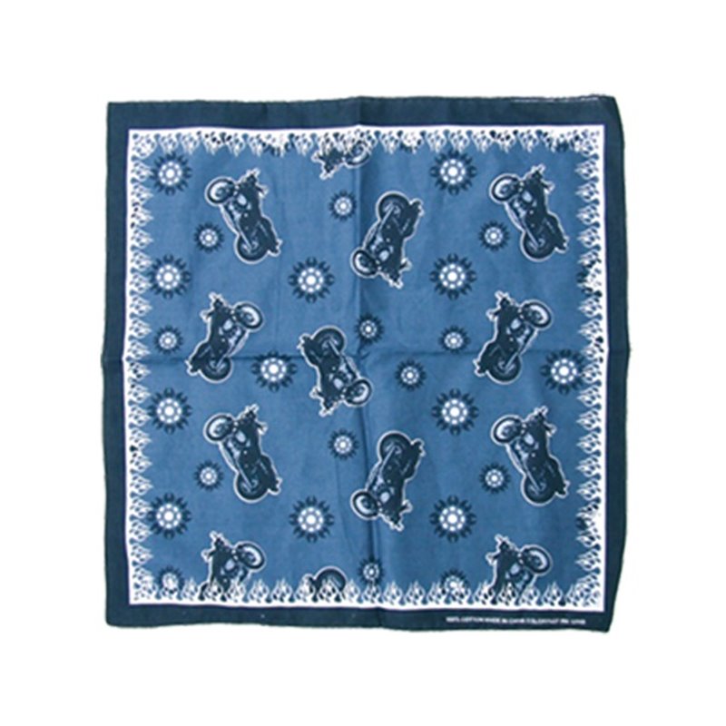 Bandana "Motors" couleur bleu