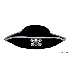 Chapeau pirate avec logo crâne de la mort