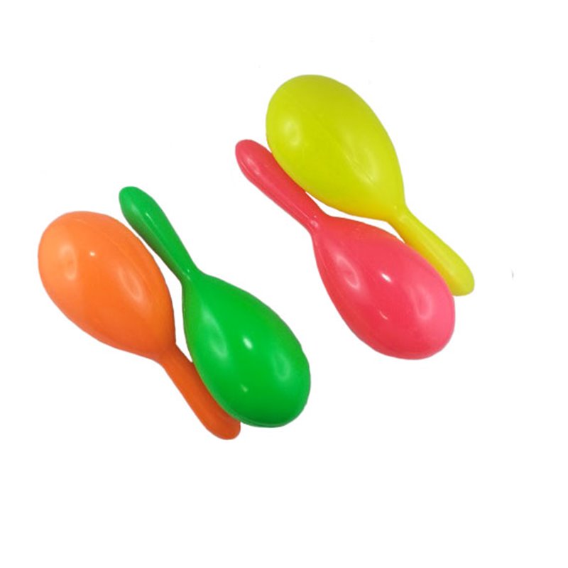 Paire de Maracas en Plastique et aux Différentes Couleurs