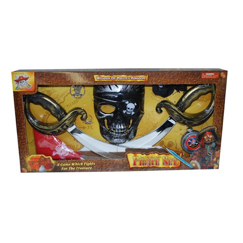 Set de pirate avec masque et 2 sabres plus accessoires