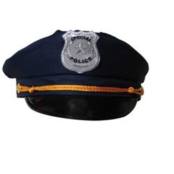 Casquette de Policier Couleur Bleu