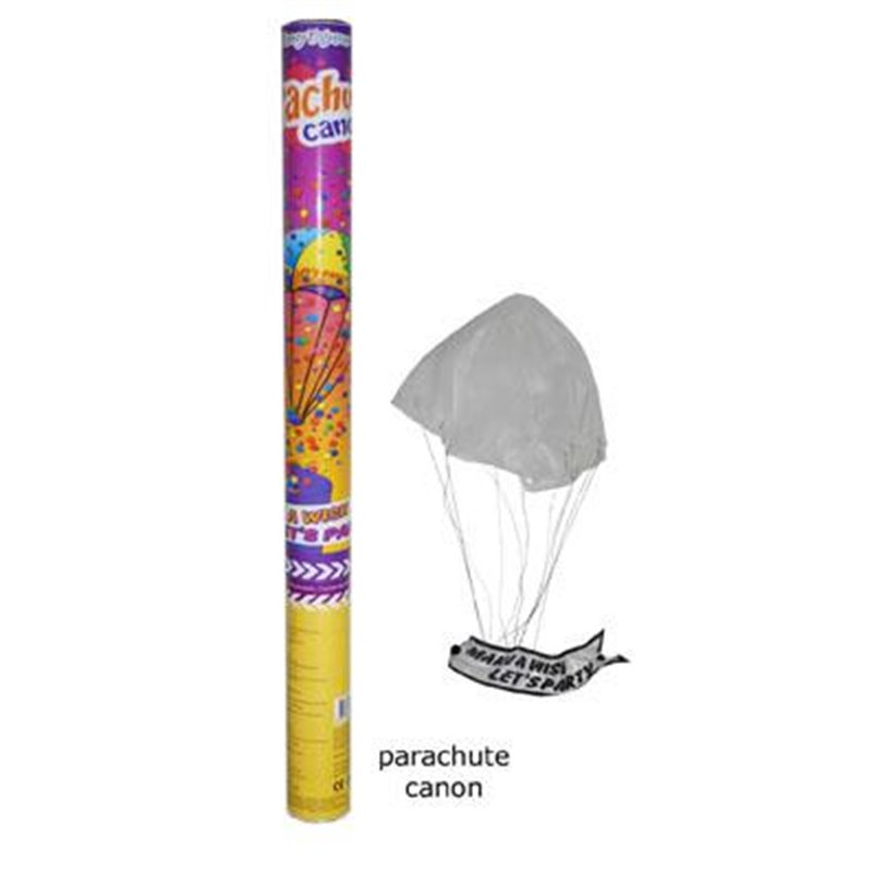 Bombe à Confettis Popper 60 cm & Parachute Premium