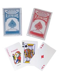 Jeu de 54 cartes, dos rouge ou bleu