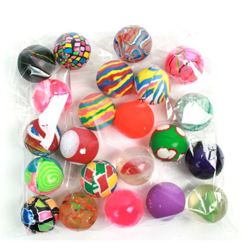 Balles Rebondissantes Multicolores - Lot De 12 Balles De 30 Mm - Pour Jeux, Déco, Fêtes
