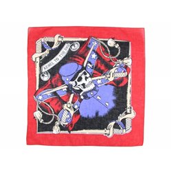 Bandana à tête de mort et sabres bleu