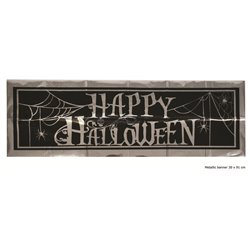 Bannière Happy Halloween en Plastique