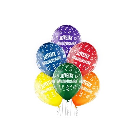 Décoration d'anniversaire - Joyeux Anniversaire - Ballons Véhicule - 40 ballons en latex - Multicolore - 300g - Maison