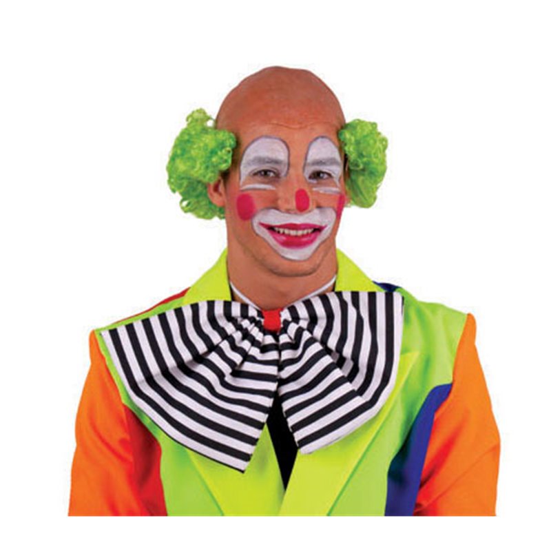 perruque clown dégarni vert