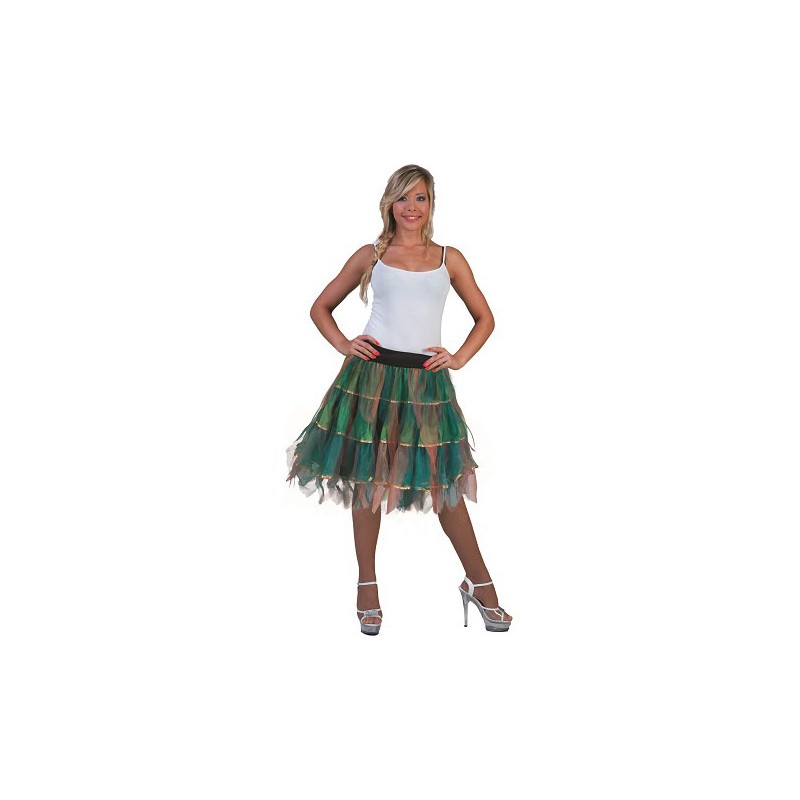 jupe tutu volante vert et or femme taille unique