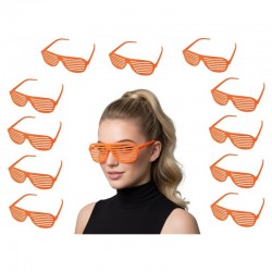Lot de 12 lunettes stores fluo orange