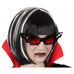 Lunettes gag Halloween chauve-souris noir adulte