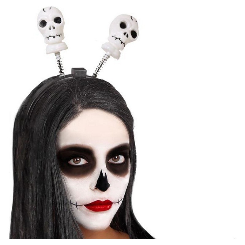 Serre-tête lumineux LED crânes Halloween