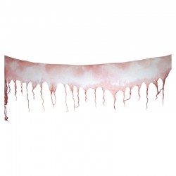 Décoration rideau tissu mural Halloween ensanglanté 400x78cm