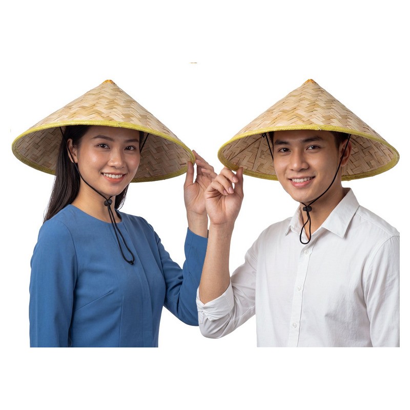 Chapeau vietnamien chinois en bambou