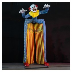 Entrée clown d'horreur lumineuse, sonore et motorisée 2,9 m 220V