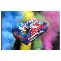 Kit de tir 2 stations + 1 télécommande pour fumigène électrique