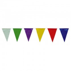 Guirlande fanions 30x20cm multicolores 50m