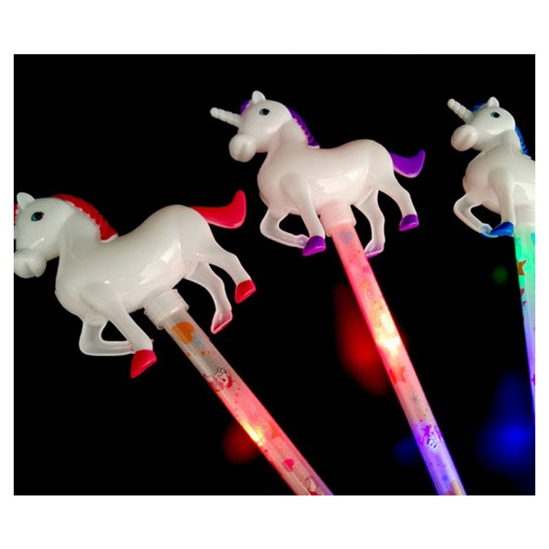 Bâton lumineux LED licorne multicolore 38cm