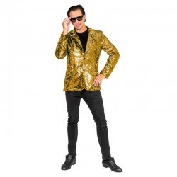 Veste à sequins or homme taille M/L
