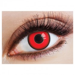 Lentilles de contact diable sorcière vampire rouge 12 mois