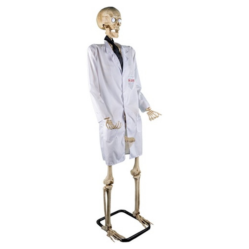 Squelette Docteur Love lumineux, sonore et motorisé 1,52 m