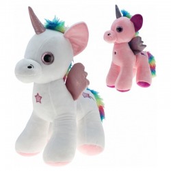 Peluche licorne debout "Emily" mix 30cm