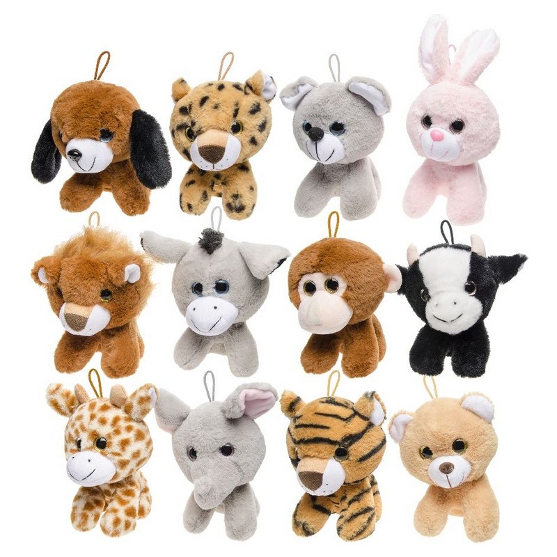 Peluche animaux divers mix 20cm