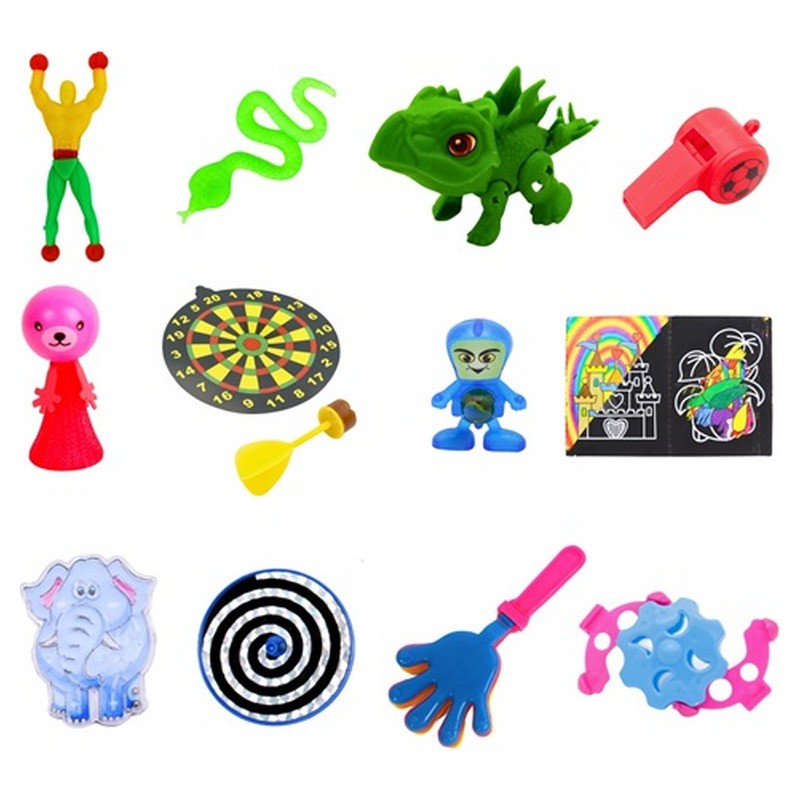 Lot de 72 jouets kermesse 12 modèles (idéal pour pinatas)