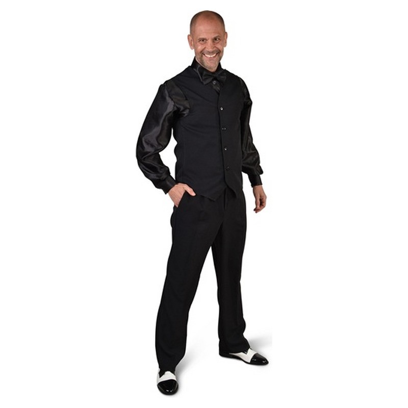Gilet cabaret disco homme noir taille L/XL