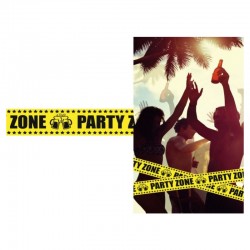 Cordon de sécurité "Party Zone" 6m x 7,6cm